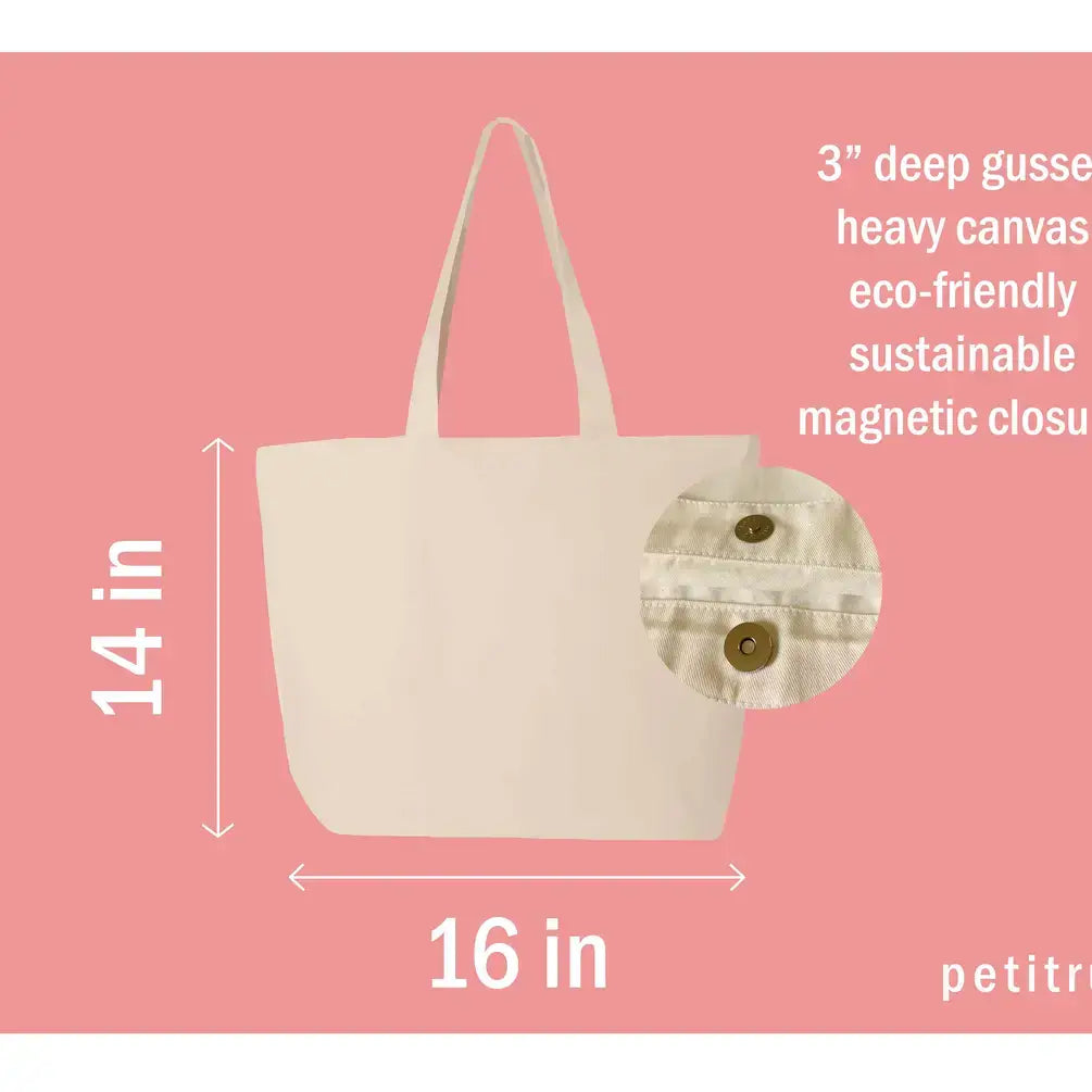 Boho Flower Tote Bag Canvas Floral Beach Bags