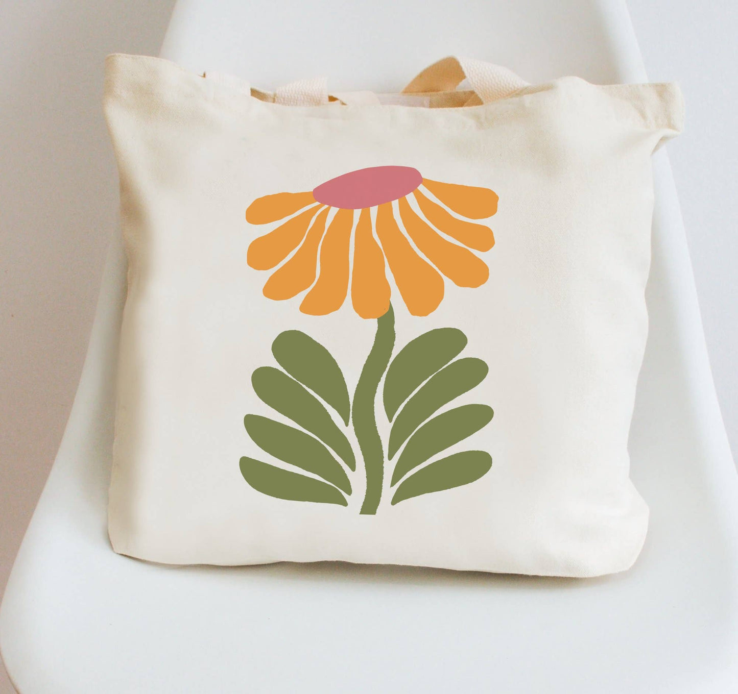 Boho Flower Tote Bag Canvas Floral Beach Bags