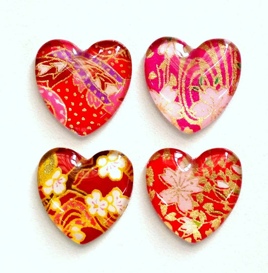 Heart Shaped Magnets (Set of 2)