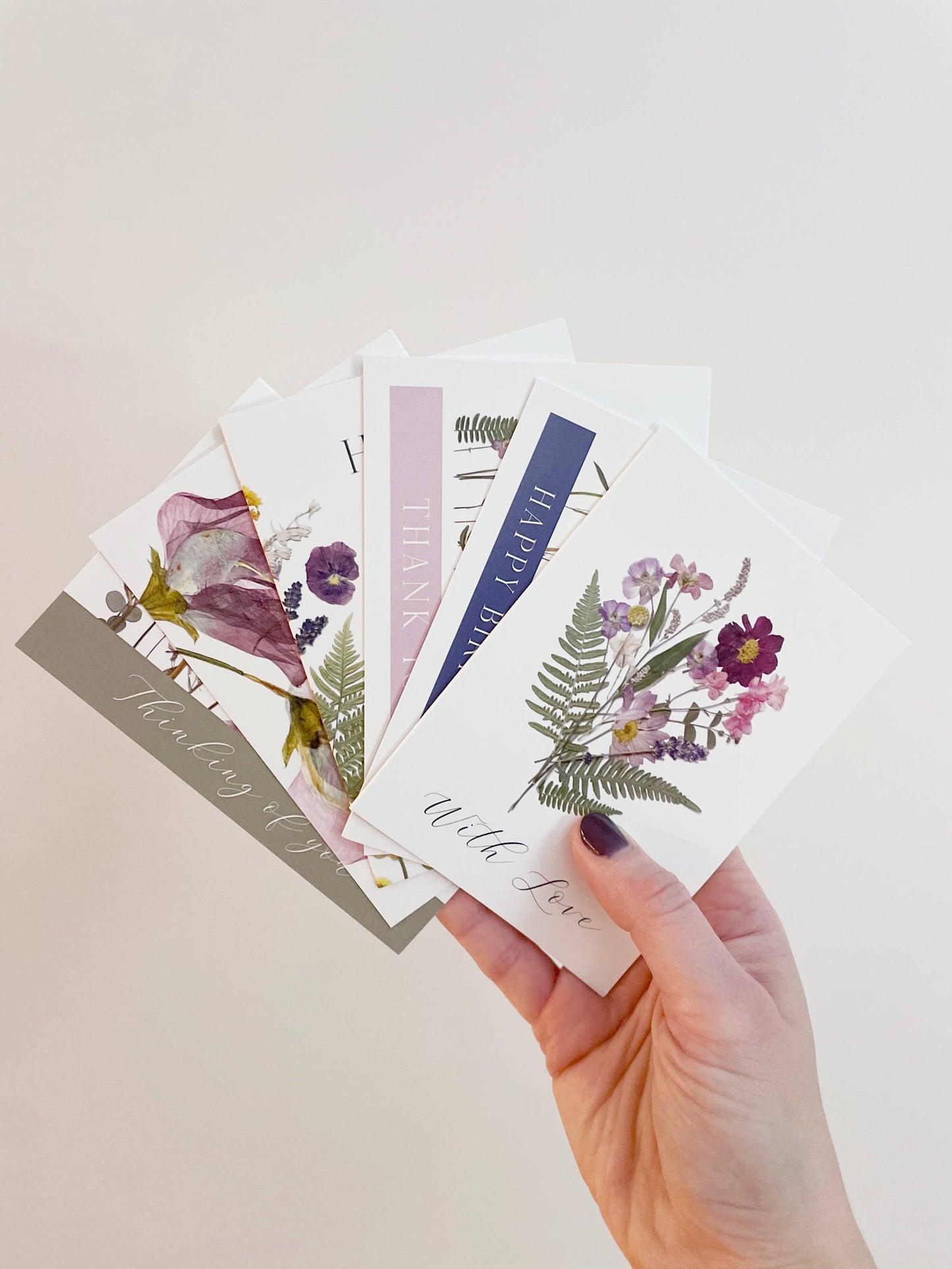 Floral Daze Pressed Flower Notecard Set