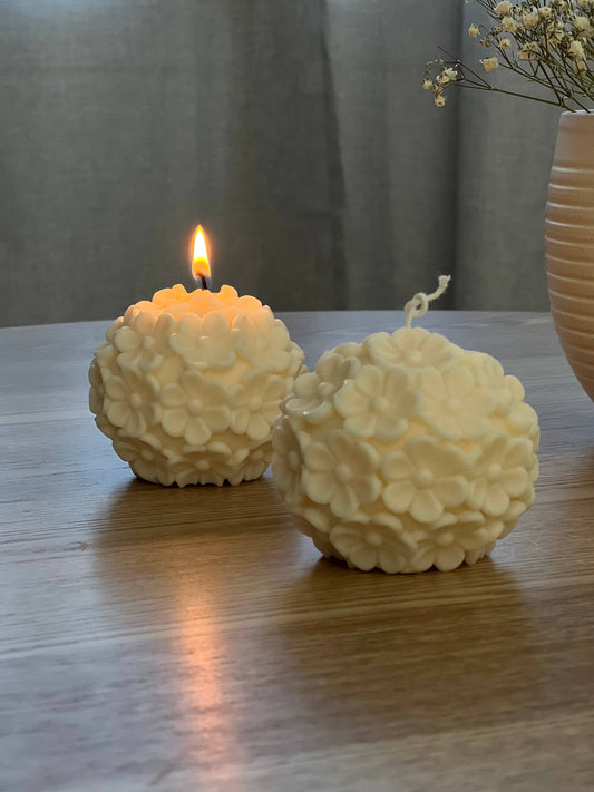 Flower Sphere Candle