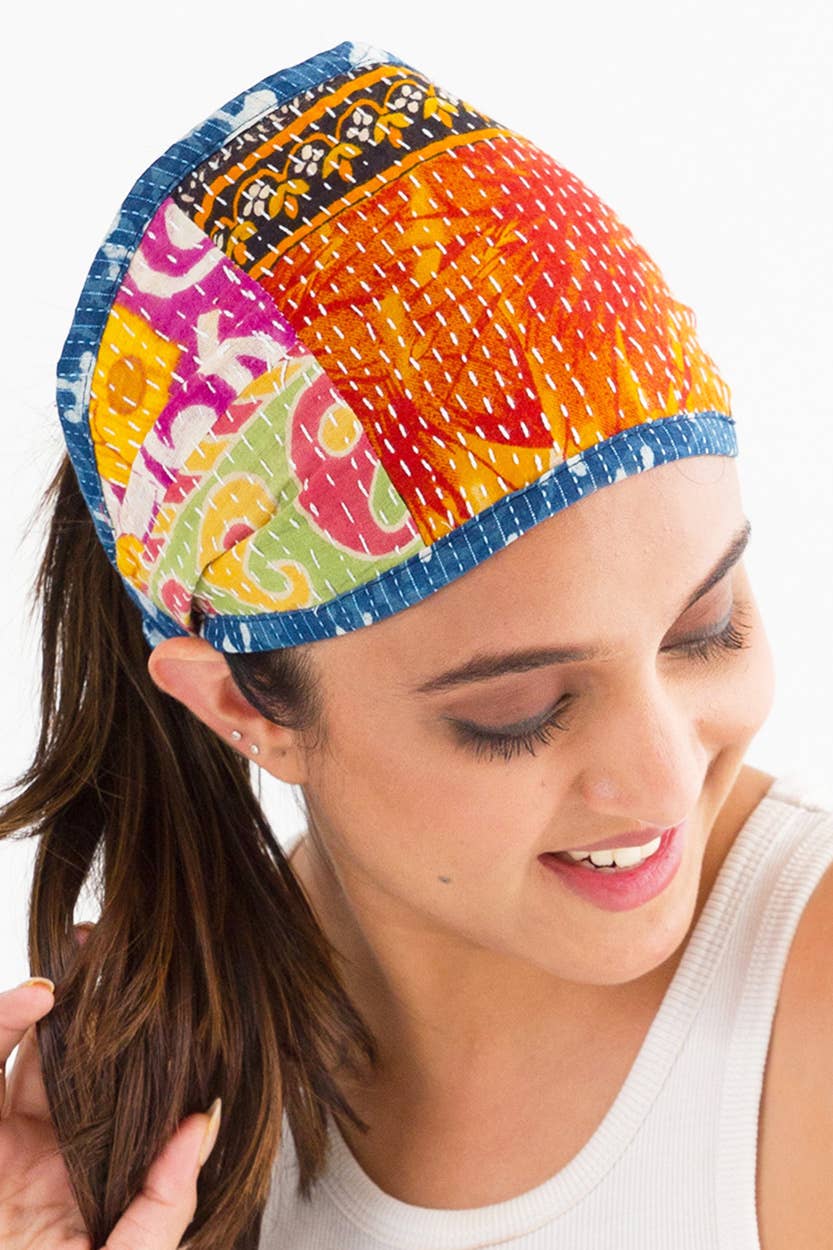 Reversible Kantha Headbands