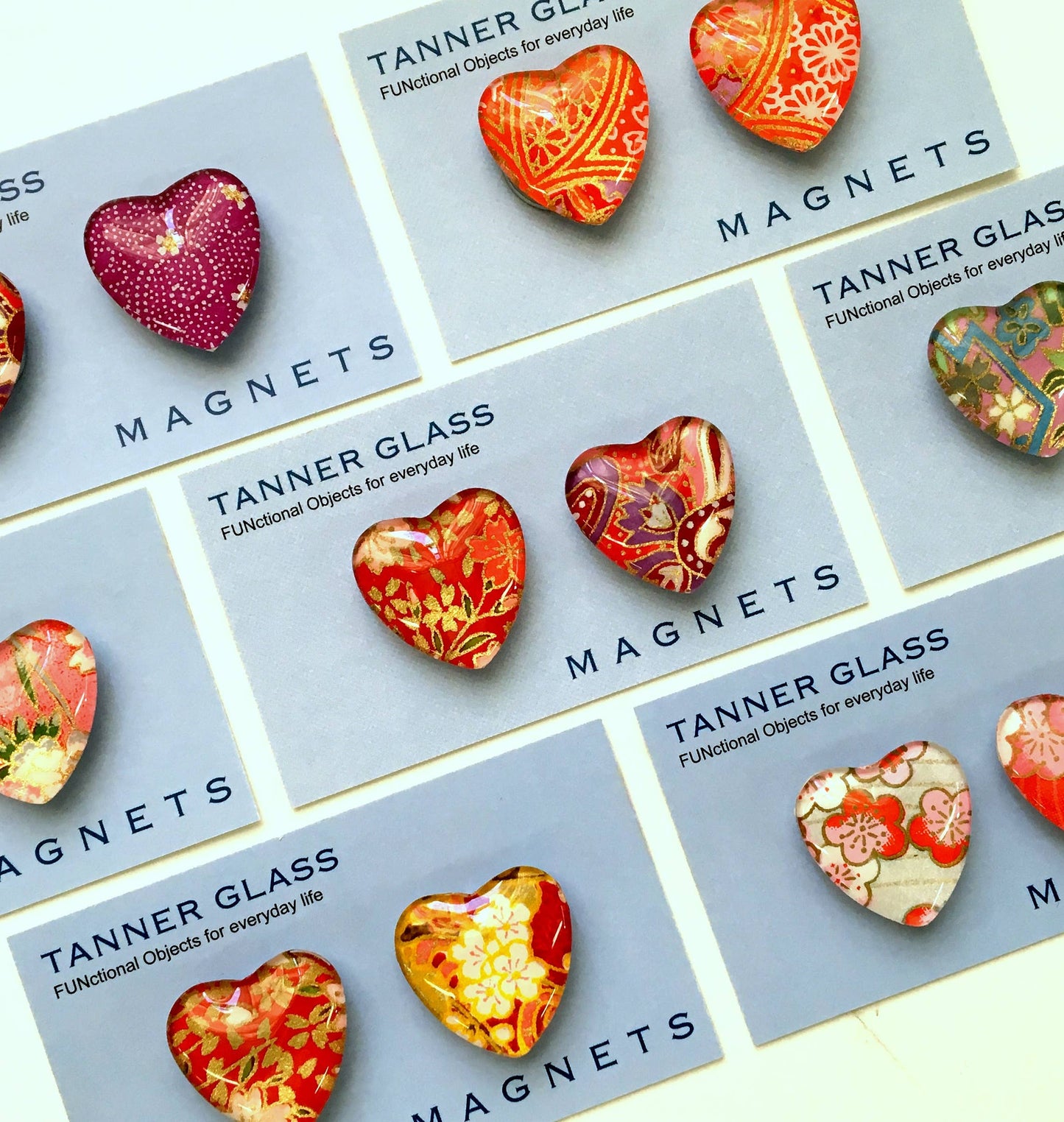 Heart Shaped Magnets (Set of 2)