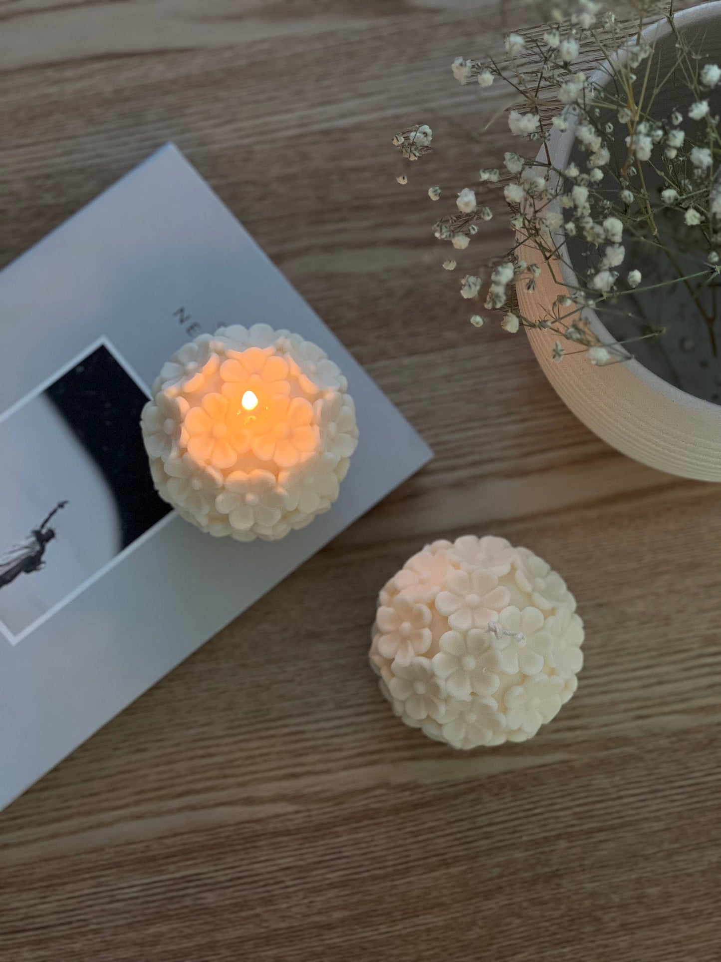 Flower Sphere Candle