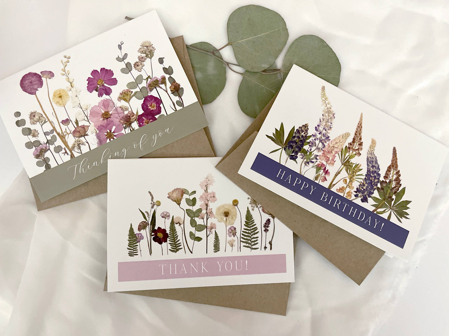 Floral Daze Pressed Flower Notecard Set
