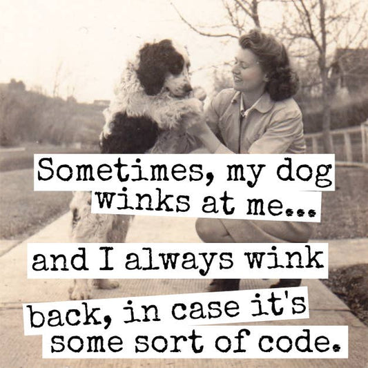 MAGNET | Sometimes, My Dog Winks At Me...