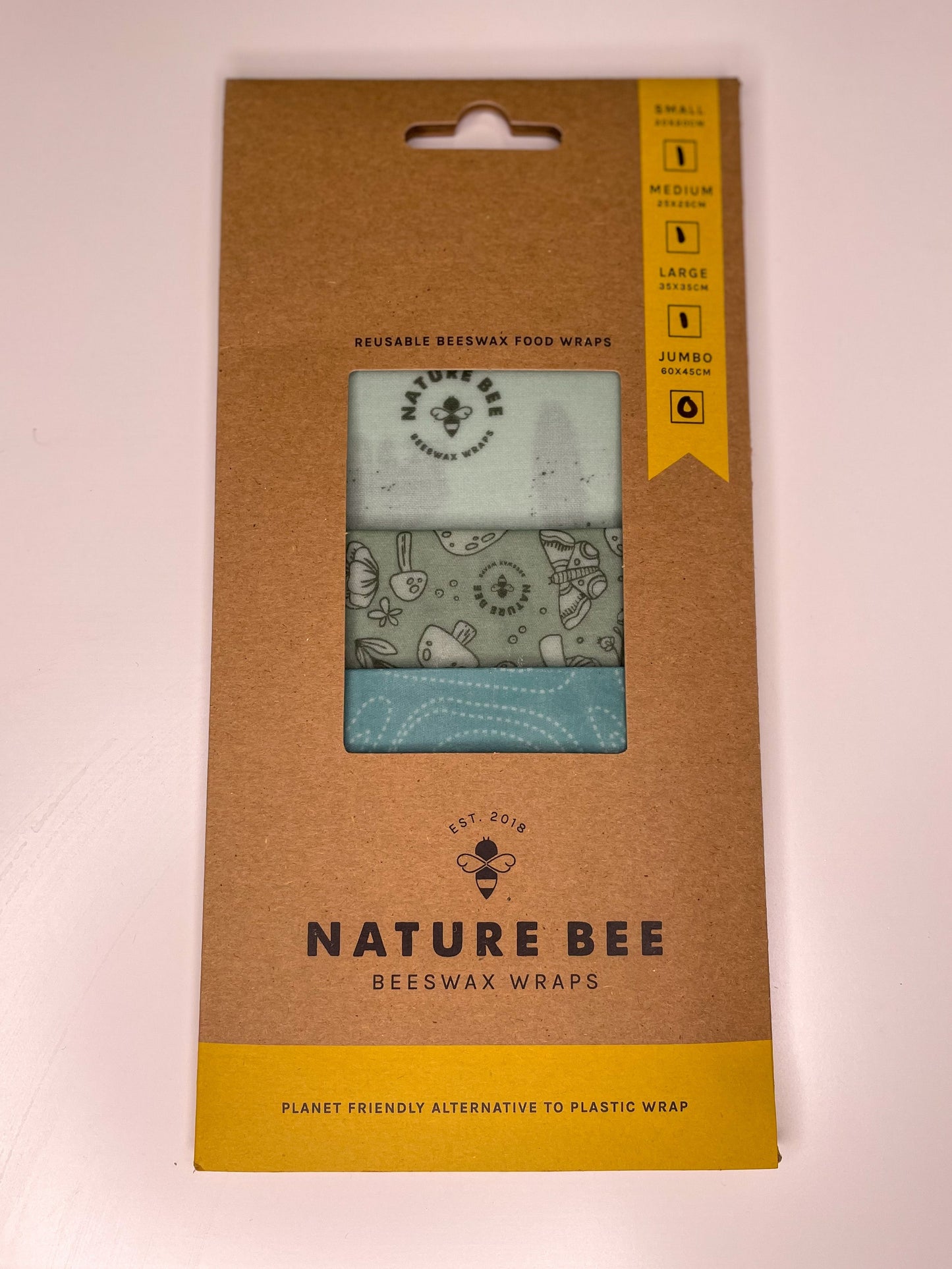 Beeswax Wraps Set of 3